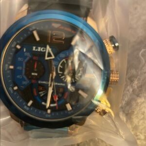 LIGE Navy Chronograph Timepiece